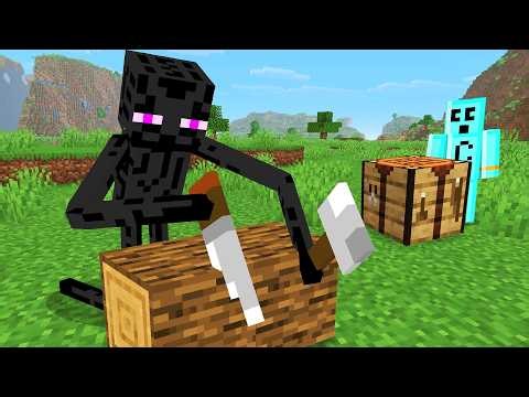 Minecraft Mobs if they Could Craft