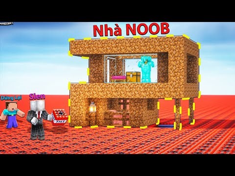 PHÁ HUỶ NHÀ ĐẤT HIỆN ĐẠI CỦA NOOB BẰNG 1.000.000 TNT - CẦN BAO NHIÊU TNT ĐỂ PHÁ BANH MINECRAFT