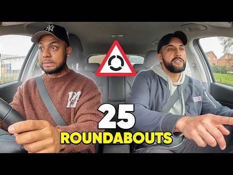 25 UK Roundabouts in 25 Minutes with a Learner Driver