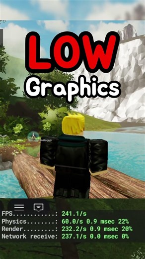 High vs Low Graphics in Roblox… huge difference