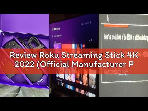 Review Roku Streaming Stick 4K 2022 (Official Manufacturer Product) | Streaming Device 4K/HDR/Dolby