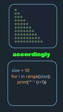Pattern Programming in Python🔥Easy Logic of star pattern for Beginner #coding #shorts #youtubeshorts