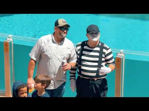 Tom the Mime Does It Again | SeaWorld Orlando (MUST WATCH)