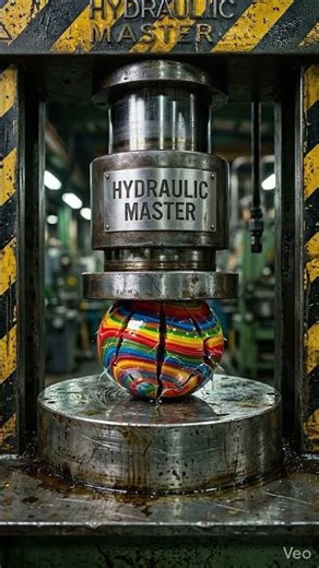 Hydraulic Press Jawbreaker exploding