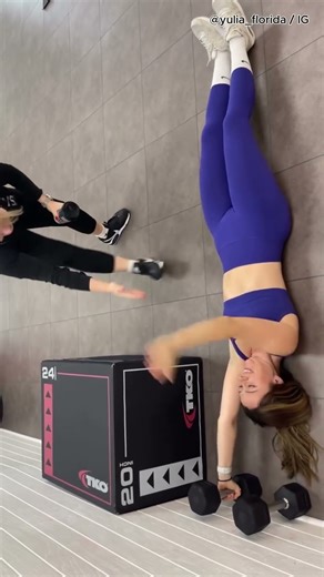 Her Funny Handstand Trick Goes Wrong 😂