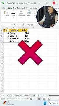 Excel SUBTOTAL() Function 🔥 Filtered Data Ka Total | Excel Tips #shorts