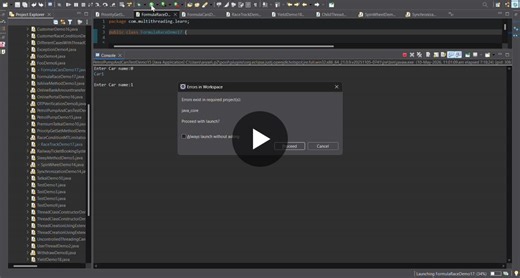 Java Multithreading as a Formula Race Simulation | aryan ingle posted on the topic | LinkedIn