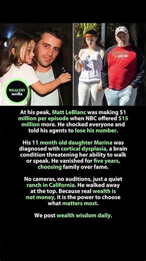 Why matt leblanc walked away from $15,000,000 💔