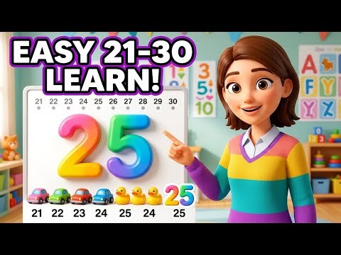 Learn Numbers 21 to 30 | Interactive Counting for Toddlers | Preschool Fun!