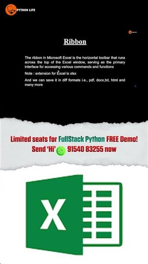 MS Excel Interface for Beginners | Excel | Python Life