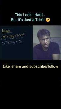 Factorization Trick | Class 8 & 9 Maths Made Easy #shorts