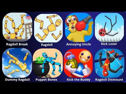 Kick&Break Ragdoll , Ragdoll Break, Kick the Buddy, Kick Loser, Ragdoll Dummy