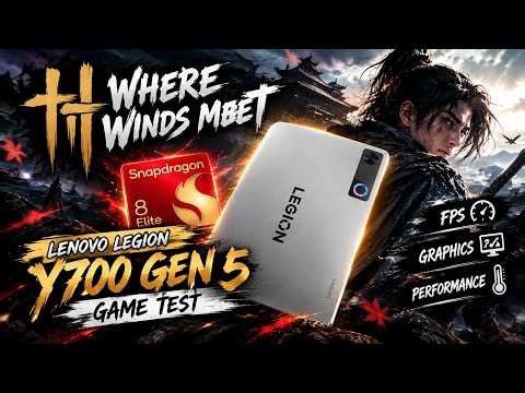 Where Winds Meet on Lenovo Legion Y700 Gen 5! 🔥 Graphics & Performance Test