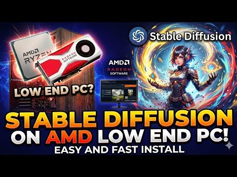Stable Diffusion Easy Step-By-Step Installation for Low End AMD GPU's