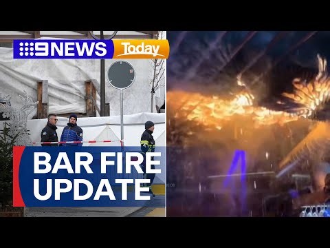 Swiss Alps bar fire update | 9 News Australia