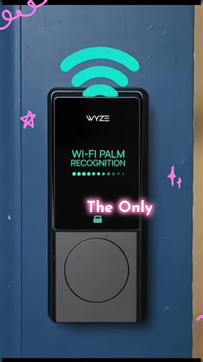 Wyze Palm Lock — Wi-Fi Palm Recognition Smart Lock for Front Door, Keyless & Touchless Entry, Modern Design, Auto-Lock, Easy Installation, Deadbolt Replacement, IP53 Weatherproof • ##SmartHome• ##HomeAutomation• ##TechTok• ##Wyze• ##KeylessEntry