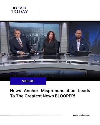 News Anchor Mispronunciation Leads To The Greatest News BLOOPER | Repute Today
