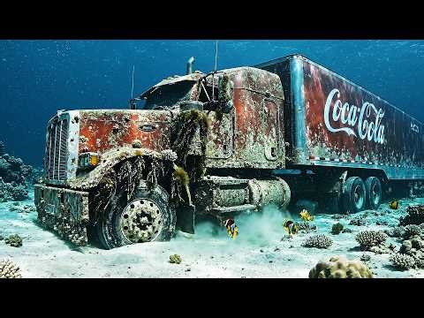 Deep Sea Recovery! Kenworth T680 Coca-Cola Refrigerated Trailer Found After 20 Years Underwater