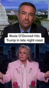 Rosie O’Donnell hits Trump in late night roast