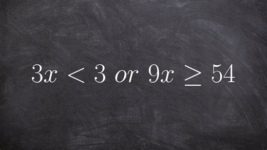 Learning how to solve and graph an OR compound inequality