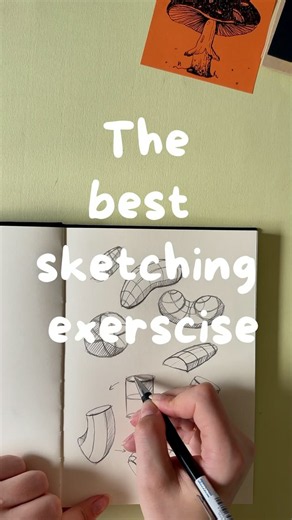 Simple Volume Drawing Exercise | Basics for Beginner Artists & Sketching | Sketching for beginners step by step videos, How to draw basic shapes step by step, Simple form drawing