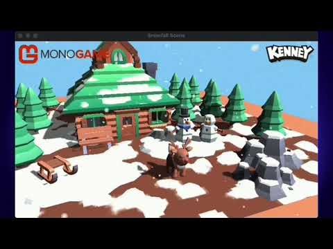 MonoGame: Free 3D Winter Scene for Sponsors