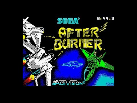Afterburner #4K #HQ intro + music themes + gameplay ZX Spectrum 128K #remastered high quality (1988)