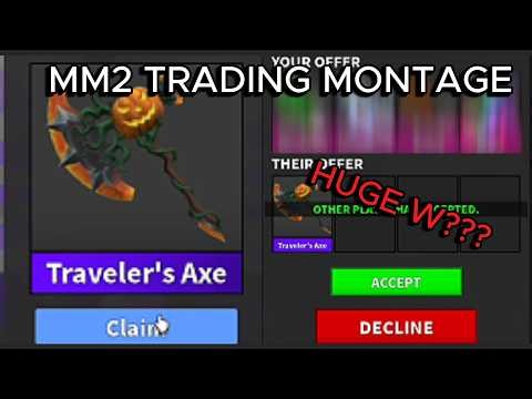 MM2 TRADING MONTAGE #6 (TRAV SET!) || EX MM2 TRADER GETS RICH AGAIN