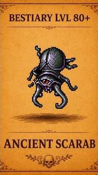 Bestiary Ancient Scarabs en tibia #tibiarl #TIBIA #tibiatutorial #bestiary #mejorarjugando