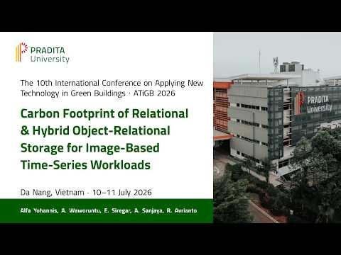 Carbon Footprint of Relational vs Hybrid Object-Relational Storage for Image Time-Series