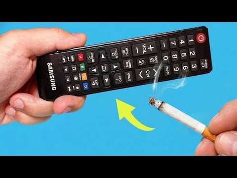 If you know this trick, just combine an old TV remote and a cigarette, and you won't spend a penny