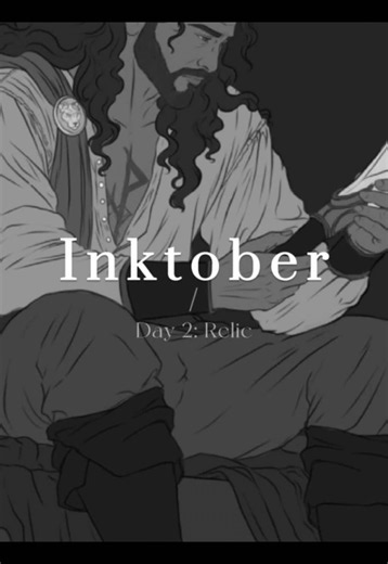Day 2: Relic 🗡️ How long does it take an ordinary object to become a relic? 31 days of Inktober, 31 little glimpses into The Evocation of Starlight. Follow along for some lore, customs, and creatures of my fantasy series! #inktober #fantasy #booktok #digitalart #authortok