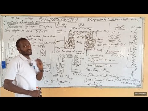 Electrochemistry, Redox reactions, Voltaic/Galvanic cell, SHE, Electrolytic cell, and calculations