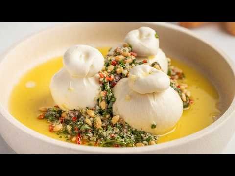 Burrata in Crunchy Pesto Dressing | Easy Italian Side Dish | Everyday Gourmet 2026