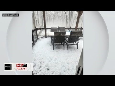 Hail falls in southern Minnesota as storms roll through | NEXT Weather