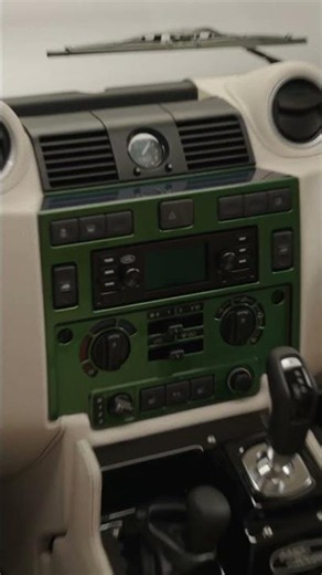 Classic Defender V8.​ Spectral Green outside. Vanilla leather within.​​