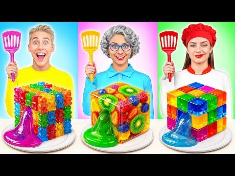 أنا مقابل جدتي في تحدي تحضير الطعام | وصفات طعام رائعة Multi DO Challenge