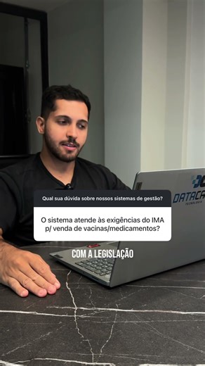 O sistema Datacamp atente todos os requisitos do IMA para vacinas e medicamentos? #agro #erp