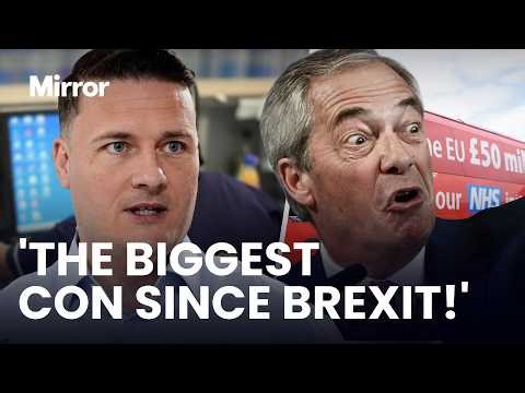 Wes Streeting SLAMS Nigel Farage and Reform's 'non-existent' NHS policy