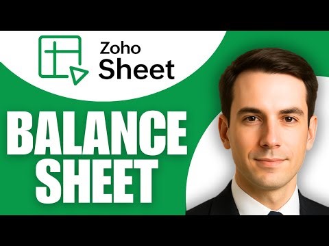 How To Make Balance Sheet In Zoho Books