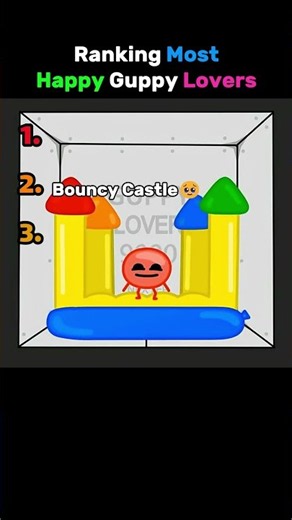 Ranking most happy guppy lovers😊 #animation #lore #bfdi #funny #cute #gaming #games