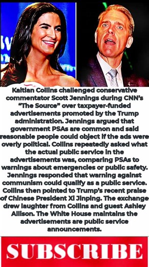 Kaitlan Collins Challenges Scott Jennings Over Trump’s Taxpayer-Funded Ads