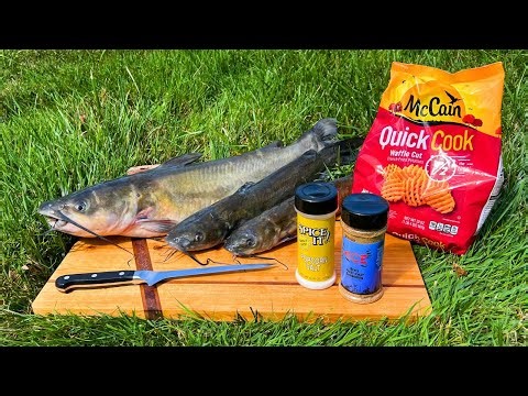 Making Catfish "Hotdogs" // Catch n' Cook Channel Catfish!