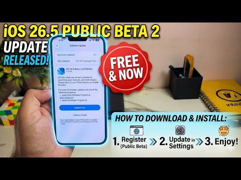 iOS 26.5 Public Beta 2 Update Released | How to Download & Install Public Beta 2 Update on iPhone
