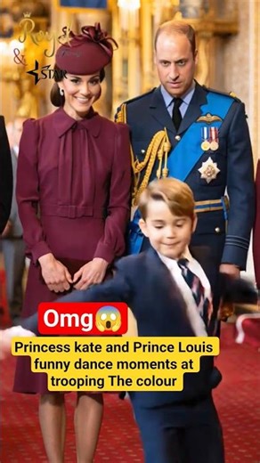 Princess kate and Prince George funny dance moments at Christmas carol #shorts #princegeorge #kate