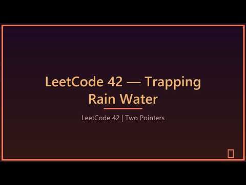Trapping Rain Water 💧 | LeetCode 42 (Two Pointers Explained) #leetcode #dsa #ai #interview