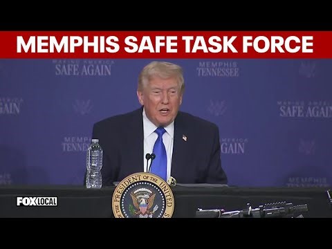 President Donald Trump at Memphis Safe Task Force Roundtable