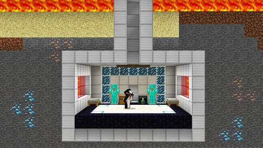 Minecraft secret bunker hidden base
