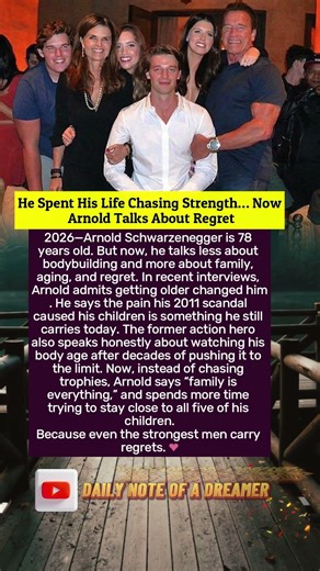 He Spent His Life Chasing Strength… Now Arnold Talks About Regret