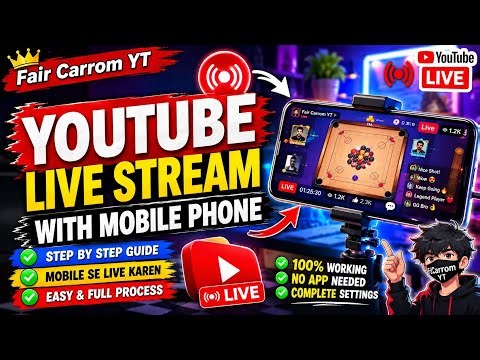 How to Live Stream on YouTube With Mobile Phone (2026) @faircarromyt 